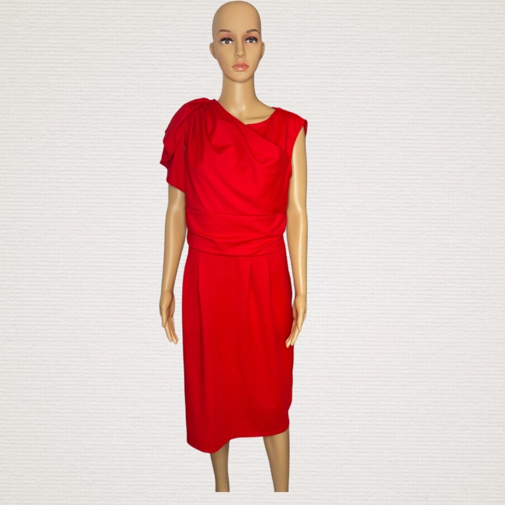 Ratchet red dress. Mid length. Plus Size:18